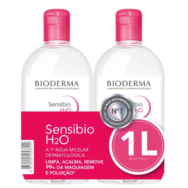 Kit Bioderma Sensibio H2O Duo – Água Micelar 2x500ml