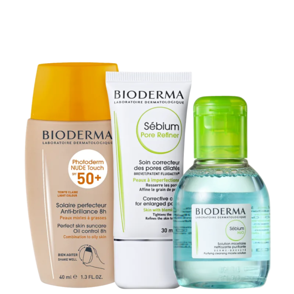 Kit Bioderma Facial Trio (3 Produtos)
